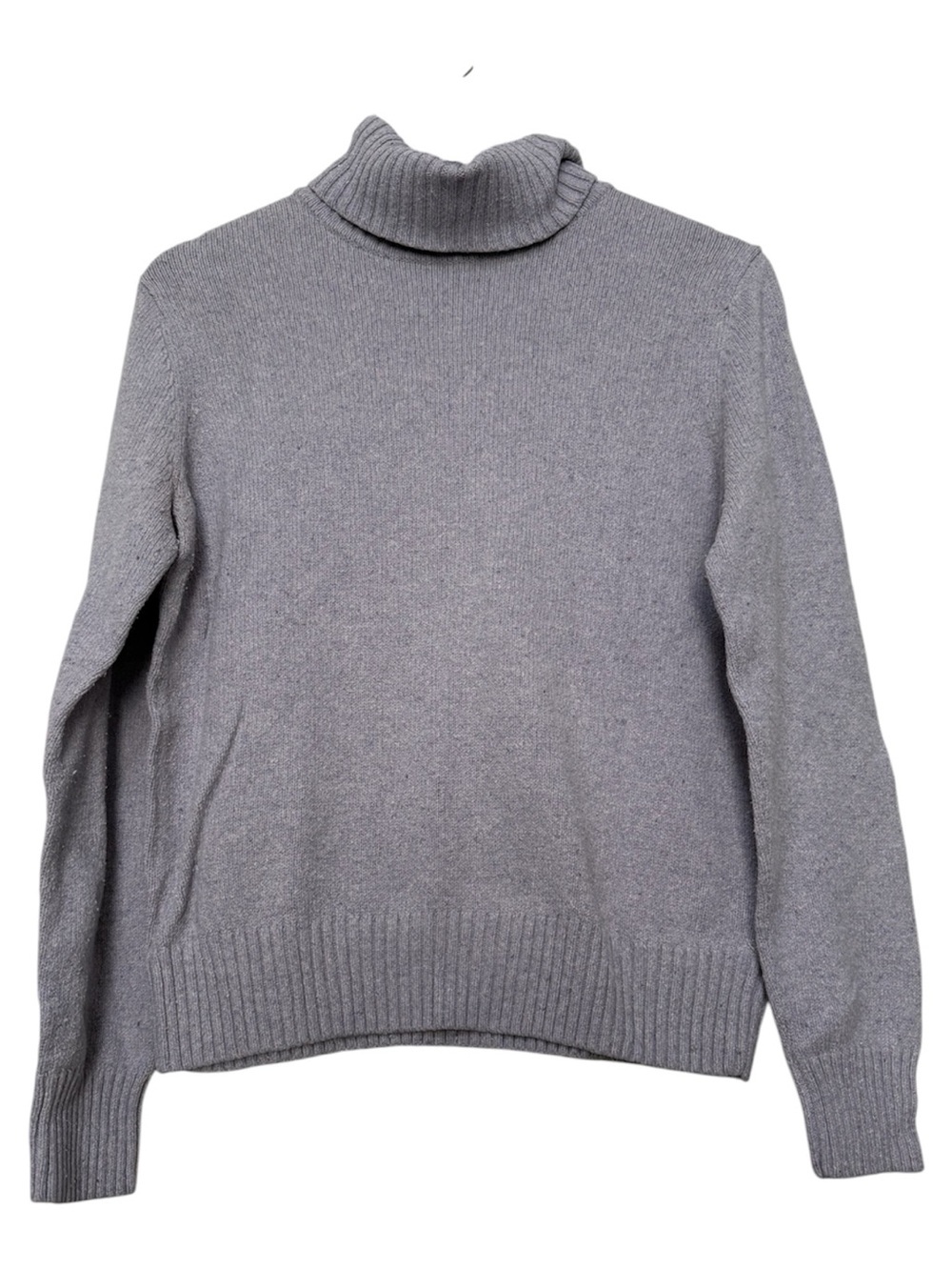 Croft & Barrow Turtleneck Lavender Sweater Women’s Large Cotton Blend Cozy Warm